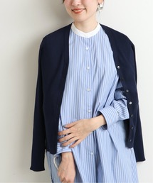 3×3リブVネックカーディガン◆