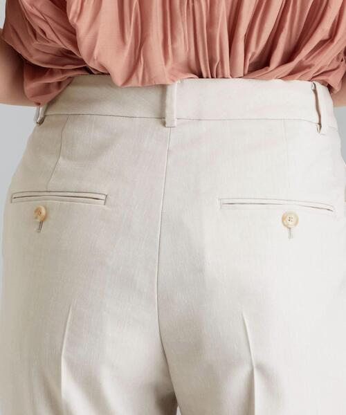 green label relaxing（グリーンレーベルリラクシング）の「◆FFC PE/LI/PU スティック パンツ（その他パンツ・レディース・ネイビー/レッド/モカ/ナチュラル・40/38/36/34）」の7枚目の写真