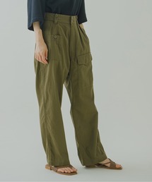 kha:ki | 「KHA:KI / カーキ」ワイドストレートファティーグパンツ"SOFT FATIGUE PANTS"(その他パンツ)