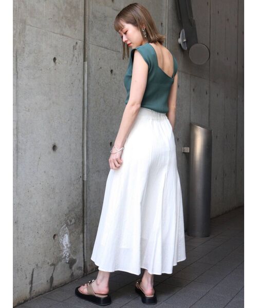 MURUA（ムルーア）の「パネルスウィッチングマキシスカート（スカート・レディース・ホワイト/ブラック/イエロー/ブラウン・FREE）」の15枚目の写真