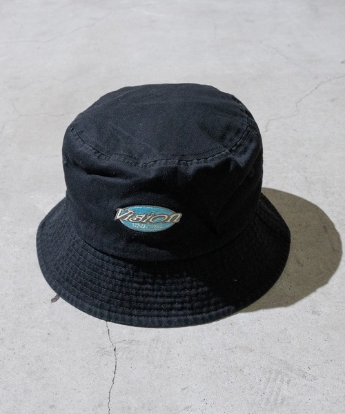 VISION STREET WEAR（ヴィジョンストリートウェア）の「【12】〔VISION STREET WEAR/ビジョン ストリート ウェア〕ヴィンテージ刺繍バケットハット（ハット・メンズ・アイボリー/ダークパープル/ブラック・FREE）」の8枚目の写真