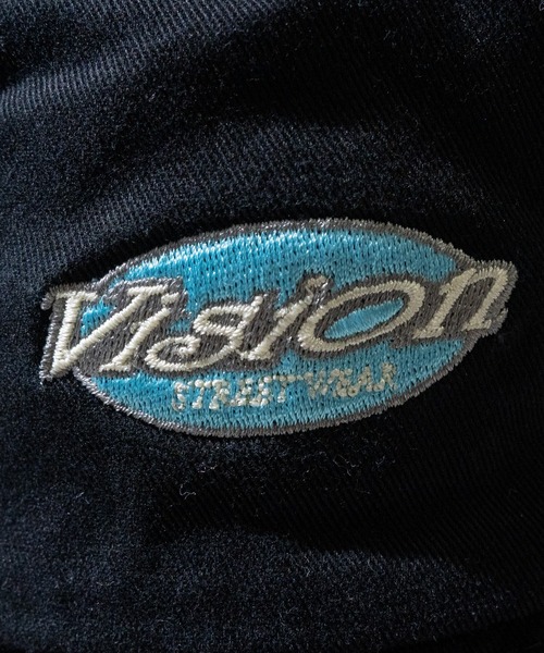 VISION STREET WEAR（ヴィジョンストリートウェア）の「【12】〔VISION STREET WEAR/ビジョン ストリート ウェア〕ヴィンテージ刺繍バケットハット（ハット・メンズ・アイボリー/ダークパープル/ブラック・FREE）」の6枚目の写真