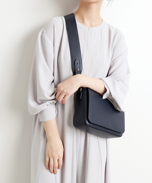 SLOBE IENA（スローブイエナ）の「切り替えフレアワンピース【手洗い可能】◆（シャツワンピース・レディース・ネイビー/グレー系その他/グリーン系その他/ブルー系その他・38/36）」の14枚目の写真