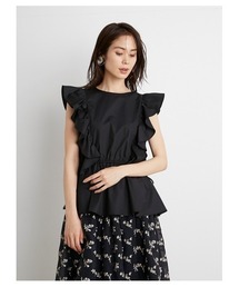 SNIDEL | Sustainaフリルペプラムブラウス(シャツ/ブラウス)