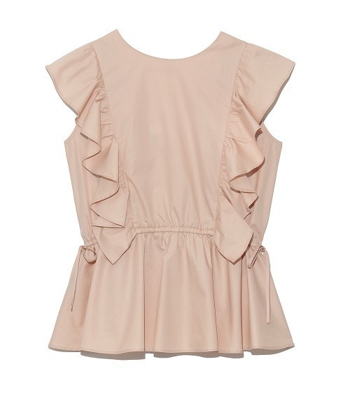 SNIDEL（スナイデル）の「ORGANICSフリルペプラムブラウス（シャツ/ブラウス・レディース・ホワイト/ピンクベージュ/ブラック・FREE）」の18枚目の写真