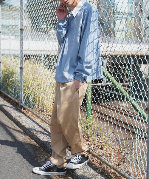 WEGO（ウィゴー）の「WEGO/ヘビーウエイトビッグシルエットラガーシャツ（ポロシャツ・メンズ・サックスブルー/ベージュ系その他/スミクロ/イエロー/ネイビー/ダークグリーン/その他1/その他2/その他3/グリーン系その他・MEDIUM/LARGE）」の21枚目の写真