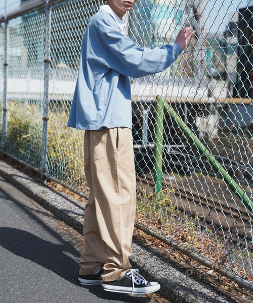 WEGO（ウィゴー）の「WEGO/ヘビーウエイトビッグシルエットラガーシャツ（ポロシャツ・メンズ・サックスブルー/ベージュ系その他/スミクロ/イエロー/ネイビー/ダークグリーン/その他1/その他2/その他3/グリーン系その他・MEDIUM/LARGE）」の19枚目の写真