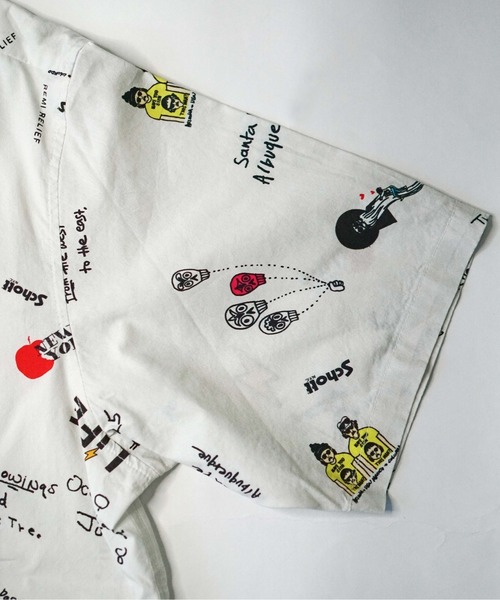 REMI RELIEF（レミレリーフ）の「【REMI RELIEF×Schott×Uncut Bound/レミレリーフ×ショット×アンカットバウンド】別注コラボアロハシャツ（シャツ/ブラウス・メンズ・ホワイト・SMALL/MEDIUM/LARGE/X-LARGE）」の12枚目の写真