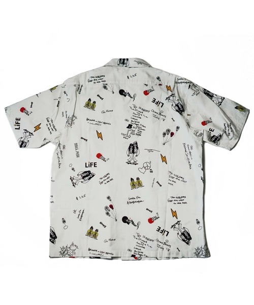 REMI RELIEF（レミレリーフ）の「【REMI RELIEF×Schott×Uncut Bound/レミレリーフ×ショット×アンカットバウンド】別注コラボアロハシャツ（シャツ/ブラウス・メンズ・ホワイト・SMALL/MEDIUM/LARGE/X-LARGE）」の13枚目の写真