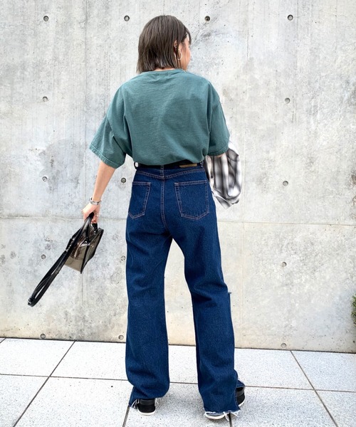 WHO'S WHO gallery（フーズフーギャラリー）の「【BLESS YOU/ブレスユー】ピグメント刺繍ロゴTEE（Tシャツ/カットソー・メンズ・ホワイト/アッシュグレー/ブラック/ネイビー/グリーン・FREE）」の9枚目の写真