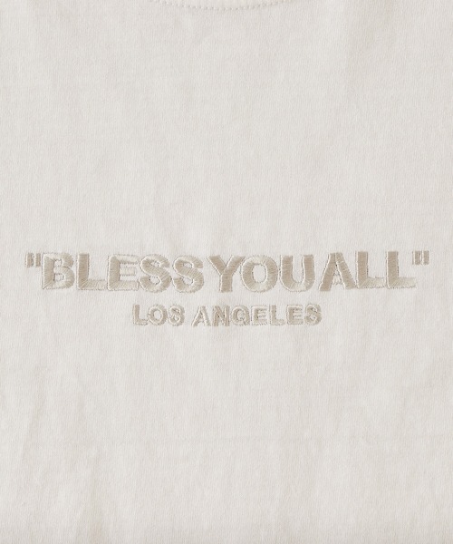 WHO'S WHO gallery（フーズフーギャラリー）の「【BLESS YOU/ブレスユー】ピグメント刺繍ロゴTEE（Tシャツ/カットソー・メンズ・ホワイト/アッシュグレー/ブラック/ネイビー/グリーン・FREE）」の16枚目の写真