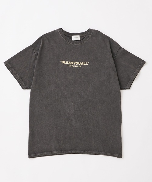 WHO'S WHO gallery（フーズフーギャラリー）の「【BLESS YOU/ブレスユー】ピグメント刺繍ロゴTEE（Tシャツ/カットソー・メンズ・ホワイト/アッシュグレー/ブラック/ネイビー/グリーン・FREE）」の17枚目の写真