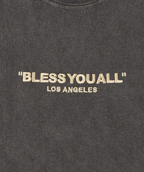 WHO'S WHO gallery（フーズフーギャラリー）の「【BLESS YOU/ブレスユー】ピグメント刺繍ロゴTEE（Tシャツ/カットソー・メンズ・ホワイト/アッシュグレー/ブラック/ネイビー/グリーン・FREE）」の19枚目の写真