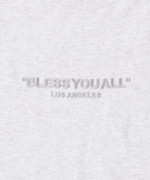 WHO'S WHO gallery（フーズフーギャラリー）の「【BLESS YOU/ブレスユー】ピグメント刺繍ロゴTEE（Tシャツ/カットソー・メンズ・ホワイト/アッシュグレー/ブラック/ネイビー/グリーン・FREE）」の22枚目の写真