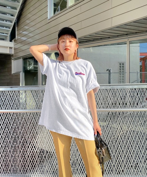 WHO'S WHO gallery（フーズフーギャラリー）の「【KOOKY'N/クーキー】ミニスタジアムTEE（Tシャツ/カットソー・メンズ・ホワイト/アッシュグレー/ブラック/ネイビー/ブルー/グリーン・FREE）」の7枚目の写真