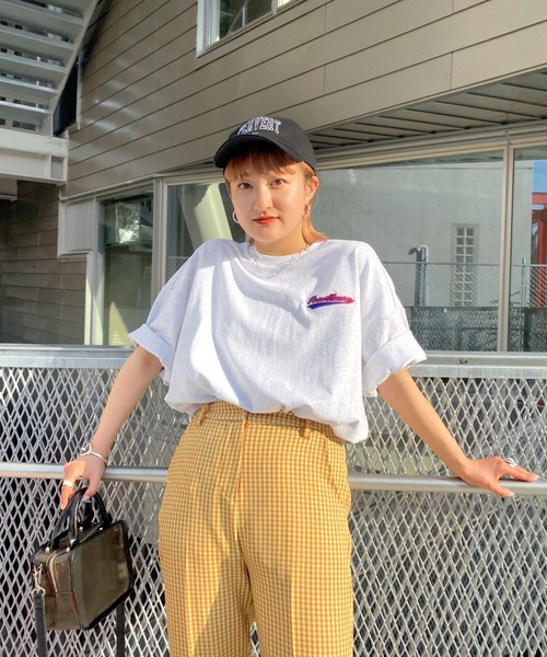 WHO'S WHO gallery（フーズフーギャラリー）の「【KOOKY'N/クーキー】ミニスタジアムTEE（Tシャツ/カットソー・メンズ・ホワイト/アッシュグレー/ブラック/ネイビー/ブルー/グリーン・FREE）」の13枚目の写真