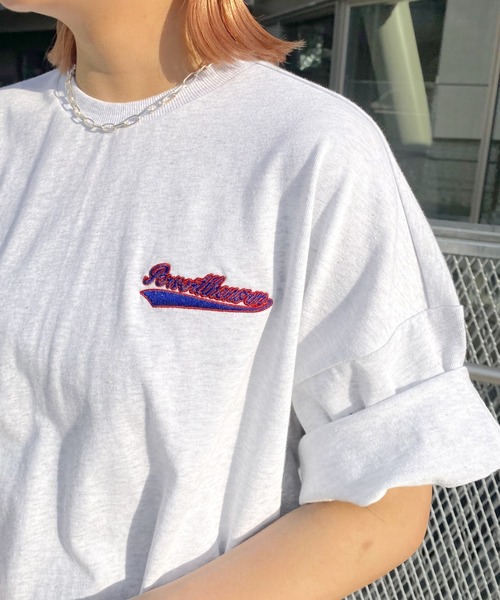 WHO'S WHO gallery（フーズフーギャラリー）の「【KOOKY'N/クーキー】ミニスタジアムTEE（Tシャツ/カットソー・メンズ・ホワイト/アッシュグレー/ブラック/ネイビー/ブルー/グリーン・FREE）」の9枚目の写真