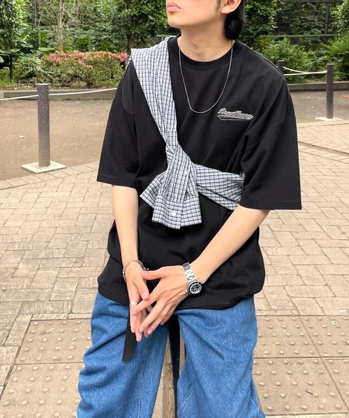 WHO'S WHO gallery（フーズフーギャラリー）の「【KOOKY'N/クーキー】ミニスタジアムTEE（Tシャツ/カットソー・メンズ・ホワイト/アッシュグレー/ブラック/ネイビー/ブルー/グリーン・FREE）」の22枚目の写真