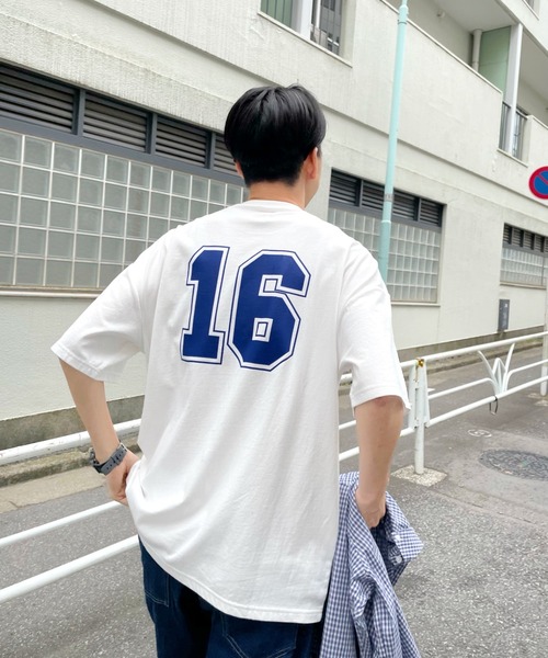 WHO'S WHO gallery（フーズフーギャラリー）の「【KOOKY'N/クーキー】ミニスタジアムTEE（Tシャツ/カットソー・メンズ・ホワイト/アッシュグレー/ブラック/ネイビー/ブルー/グリーン・FREE）」の17枚目の写真