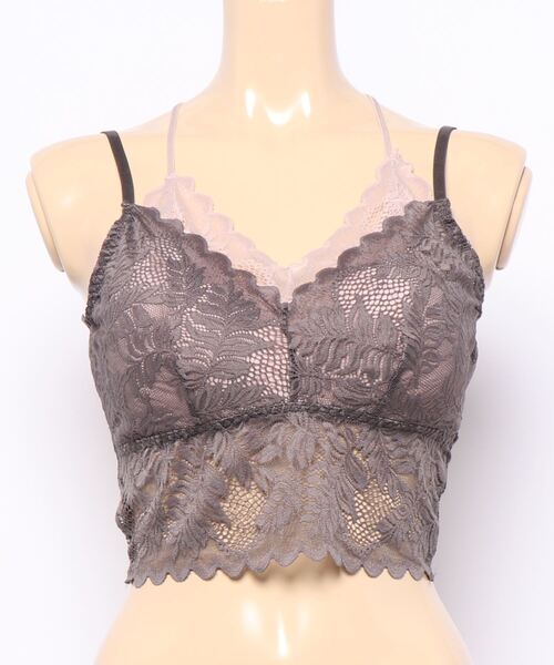 yuue' ( wear )(ユーイ)の「レイヤードレースキャミソール(キャミソール・レディース・ブラック/ベージュ/ラベンダー・FREE)」の7枚目の写真