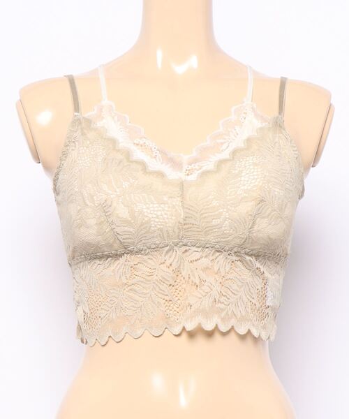 yuue' ( wear )(ユーイ)の「レイヤードレースキャミソール(キャミソール・レディース・ブラック/ベージュ/ラベンダー・FREE)」の8枚目の写真