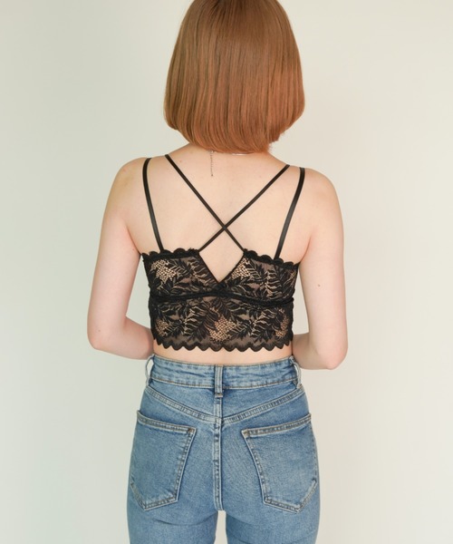yuue' ( wear )(ユーイ)の「レイヤードレースキャミソール(キャミソール・レディース・ブラック/ベージュ/ラベンダー・FREE)」の10枚目の写真