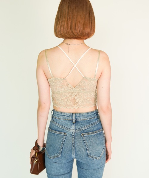 yuue' ( wear )(ユーイ)の「レイヤードレースキャミソール(キャミソール・レディース・ブラック/ベージュ/ラベンダー・FREE)」の11枚目の写真