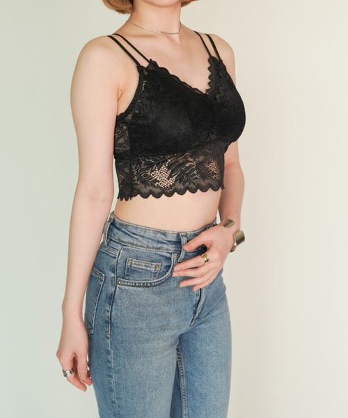 yuue' ( wear )(ユーイ)の「レイヤードレースキャミソール(キャミソール・レディース・ブラック/ベージュ/ラベンダー・FREE)」の17枚目の写真