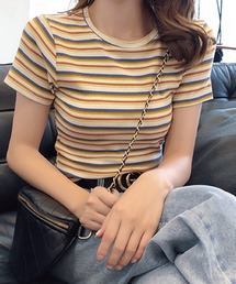 マルチボーダーＴシャツ/カットソー【ZOZOTOWN限定】