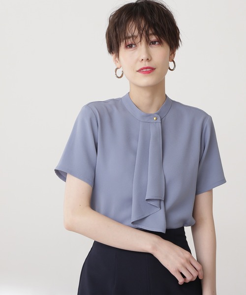 「N.（N. Natural Beauty Basic）」 半袖ブラウス MEDIUM ブラック レディース N.（N. Natural Beauty Basic）（エヌエヌナチュラル