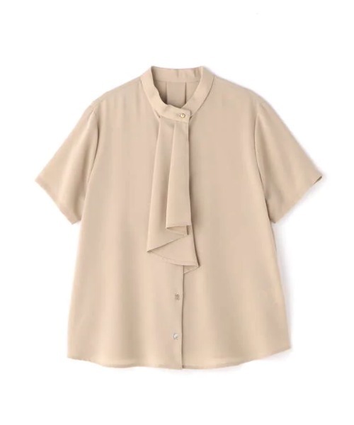 「N.（N. Natural Beauty Basic）」 半袖シャツ MEDIUM ベージュ レディース N.（N. Natural Beauty Basic）」 半袖シャツ MEDIUM ベージュ