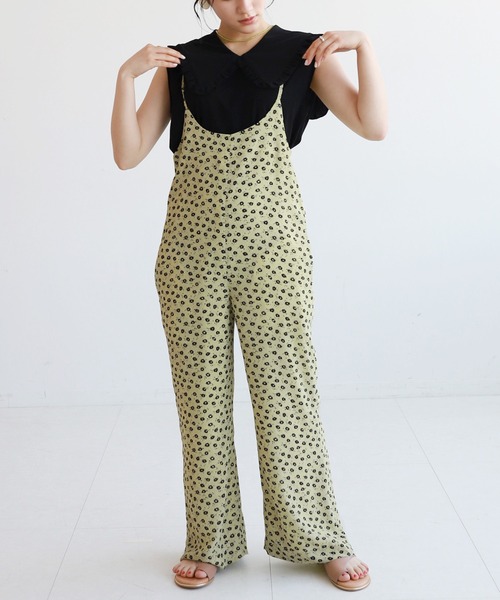 SLOBE citron.（スローブシトロン）の「SLOBE citron. フリルカラーノースリーブ【手洗い可能】◆（Tシャツ/カットソー・レディース・ホワイト/ブラック・FREE）」の7枚目の写真