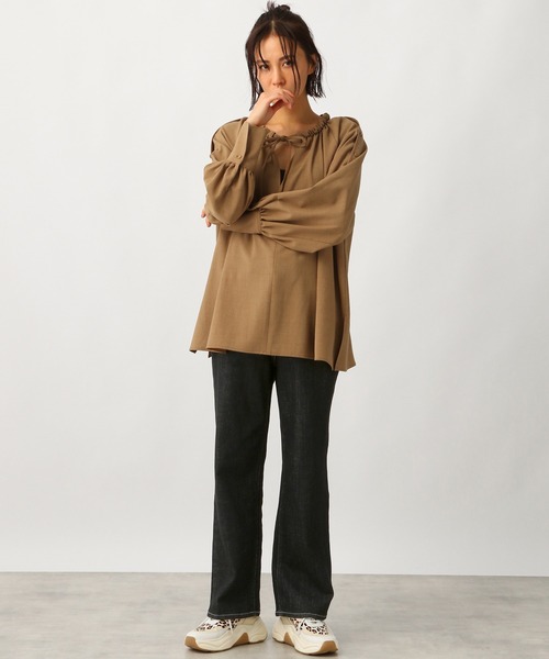 Ezick（エジック）の「カイハラレギュラーデニムパンツ（デニムパンツ・レディース・ブラック/グレー・SMALL/MEDIUM）」の19枚目の写真