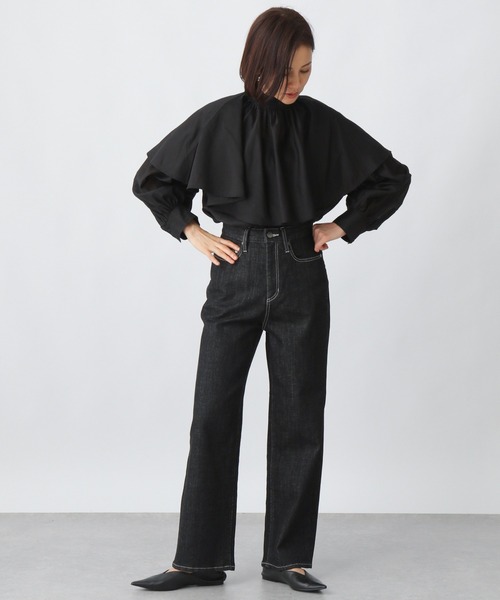 Ezick（エジック）の「カイハラレギュラーデニムパンツ（デニムパンツ・レディース・ブラック/グレー・SMALL/MEDIUM）」の14枚目の写真