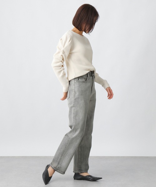 Ezick（エジック）の「カイハラレギュラーデニムパンツ（デニムパンツ・レディース・ブラック/グレー・SMALL/MEDIUM）」の6枚目の写真