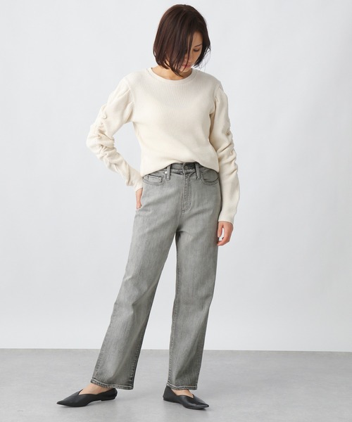 Ezick（エジック）の「カイハラレギュラーデニムパンツ（デニムパンツ・レディース・ブラック/グレー・SMALL/MEDIUM）」の7枚目の写真