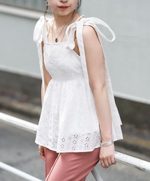 Chico | 肩リボンコットンレースキャミブラウス(シャツ/ブラウス)