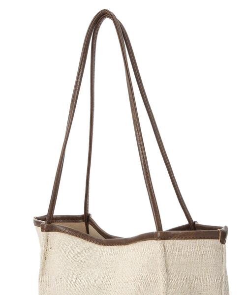 AMERICAN HOLIC(アメリカンホリック)の「パイピング縦長トートバッグ *〇(トートバッグ・レディース・ブラウン/ブラック・FREE)」の5枚目の写真