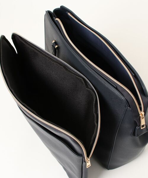 Honeys（ハニーズ）の「ＰＣポーチ付Ａ４トート（トートバッグ・レディース・グレイッシュベージュ/ネイビー/ブラック/ピンク系その他/ピンク・FREE）」の12枚目の写真