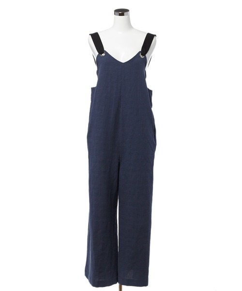 DRWCYS（ドロシーズ）の「バックリボンデザインコンビネゾン（サロペット/オーバーオール・レディース・ブラック/ベージュ/ブルー・SMALL/MEDIUM）」の4枚目の写真