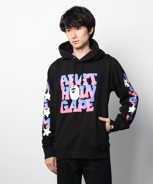 A BATHING APE（アベイシングエイプ）の「A BATHING APE PULLOVER HOODIE M（パーカー・メンズ・ホワイト/ブラック・MEDIUM/X-LARGE/SMALL/LARGE/XX-LARGE）」の3枚目の写真