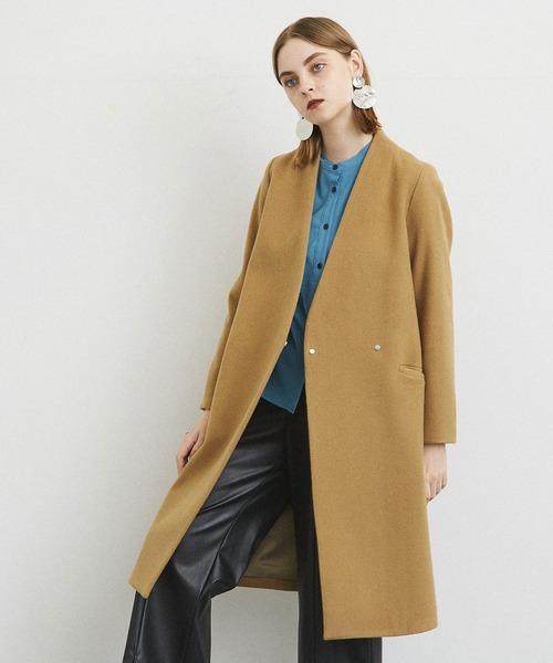 セール ブランド古着 ノーカラーコート ノーカラーコート United Tokyo ユナイテッドトウキョウ のファッション通販 Zozoused