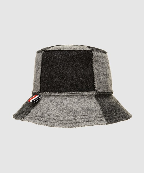 BUCKET HAT IN QUARTER SPLIT SHETLAND