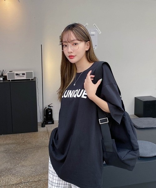 SONA(ソナ)の「SONYUNARA UNIQUEレトロプリント半袖Tシャツ(Tシャツ/カットソー・レディース・ブラック・FREE)」の14枚目の写真