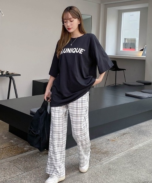 SONA(ソナ)の「SONYUNARA UNIQUEレトロプリント半袖Tシャツ(Tシャツ/カットソー・レディース・ブラック・FREE)」の5枚目の写真