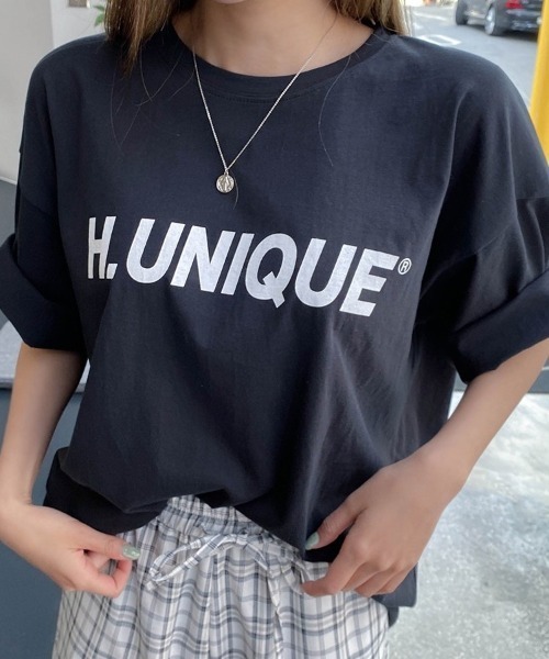 SONA(ソナ)の「SONYUNARA UNIQUEレトロプリント半袖Tシャツ(Tシャツ/カットソー・レディース・ブラック・FREE)」の4枚目の写真