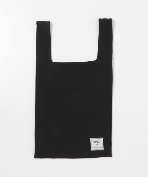 ITEMS URBANRESEARCH（アイテムズ アーバンリサーチ）の「ダブルクロス エコバッグ（トートバッグ・メンズ・ブラック・-）」の4枚目の写真