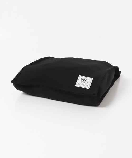 ITEMS URBANRESEARCH（アイテムズ アーバンリサーチ）の「ダブルクロス エコバッグ（トートバッグ・メンズ・ブラック・-）」の2枚目の写真