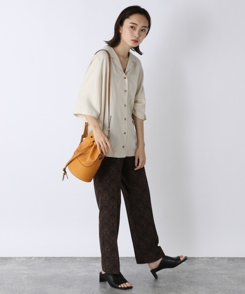 JEANASIS（ジーナシス）の「アソートカイキンシャツSS/957935（シャツ/ブラウス・レディース・オフホワイト/ブラック系その他/パープル系その他/グリーン・FREE）」の5枚目の写真