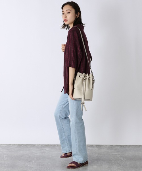 JEANASIS（ジーナシス）の「アソートカイキンシャツSS/957935（シャツ/ブラウス・レディース・オフホワイト/ブラック系その他/パープル系その他/グリーン・FREE）」の12枚目の写真